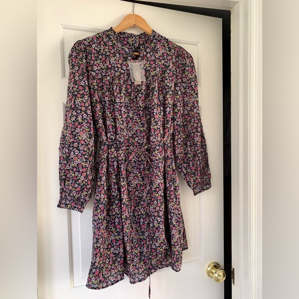 NWT J Crew | BUTTON-UP MINI DRESS IN SUNNY MEADOW | Size XS